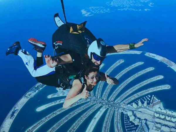 Rai Lakshmi's thrilling Sky diving experience Rai Lakshmi's thrilling Sky diving experience