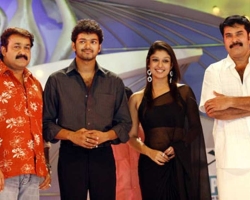Mohanlal, Vijay, Nayanatara and Mammootty Mohanlal, Vijay, Nayanatara and Mammootty