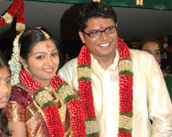 Manoj with Nandhana Manoj with Nandhana