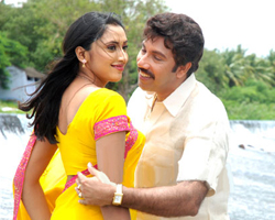 Sathyaraj with MeghaNair Sathyaraj with MeghaNair