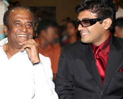Ajith with Rajini Ajith with Rajini