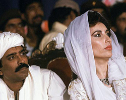 Benazir Bhutto with husband Asif Ali Zardari Benazir Bhutto with husband Asif Ali Zardari