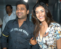 Devi Sri Prasad with Isha Devi Sri Prasad with Isha
