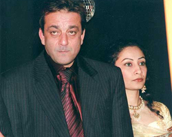 Sanjay Dutt with Manayata Sanjay Dutt with Manayata