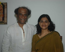 Gayathri with Rajini Gayathri with Rajini