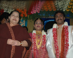 Jayalalitha with Janani and manikanda Prabu Jayalalitha with Janani and manikanda Prabu