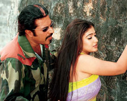 Mammootty with Nayanatara Mammootty with Nayanatara