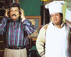 Goundamani with Senthil Goundamani with Senthil