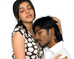 Dhanush with Kajal Agarwa Dhanush with Kajal Agarwa