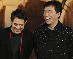 Jet Li with Jackie Chain Jet Li with Jackie Chain