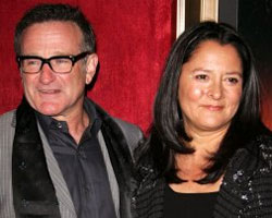 Robin Williams with Marsha Garces Robin Williams with Marsha Garces