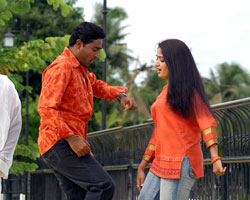 Prasanna with Kavya Mathavan Prasanna with Kavya Mathavan