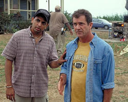 Gibson with Night Shyamalan Gibson with Night Shyamalan