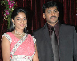 Shreya Reddy with Vikram Krishna Shreya Reddy with Vikram Krishna