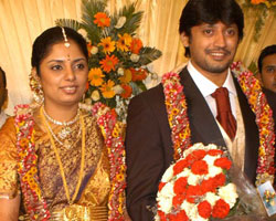 Prasanth with Grahalakshmi Prasanth with Grahalakshmi