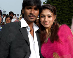 Dhanusha with Nayanatara Dhanusha with Nayanatara