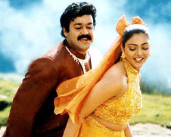 Mohanlal with Abirami Mohanlal with Abirami