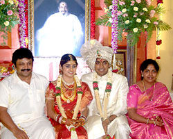 Prabhu with wife, son Vikram and Ujjayini Prabhu with wife, son Vikram and Ujjayini