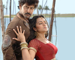 Trisha with Vikram Trisha with Vikram