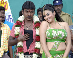 Lawrence with Namitha Lawrence with Namitha