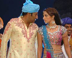 Prakash Raj with Lakshmi Rai Prakash Raj with Lakshmi Rai