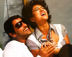 Vikram with Shreya Vikram with Shreya