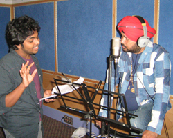 Daler Mehndi with G.V. Prakash Daler Mehndi with G.V. Prakash
