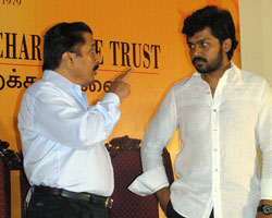 Karthi with Sivakumar Karthi with Sivakumar
