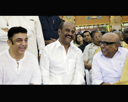 Kamal, Rajini and Karunanidhi Kamal, Rajini and Karunanidhi
