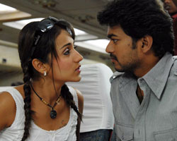 Vijay with Trisha Vijay with Trisha