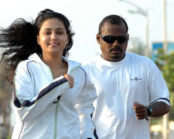 Pasupathy with Gajala Pasupathy with Gajala