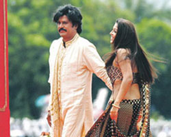 Rajini with Nayanatara Rajini with Nayanatara