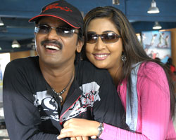 Navya Nair with Cheran Navya Nair with Cheran