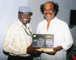 Rajini with Chitra Rajini with Chitra