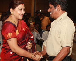 Kushboo and Bharathiraja Kushboo and Bharathiraja