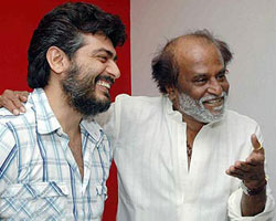 Rajini with Ajith Rajini with Ajith