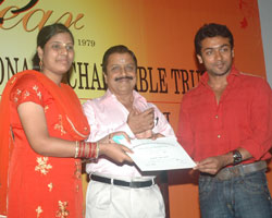 Sivakumar with Surya Sivakumar with Surya