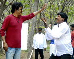 Vadivel with Rajini Vadivel with Rajini
