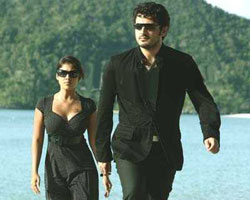 Ajith with Nayanatara in Billa Ajith with Nayanatara in Billa