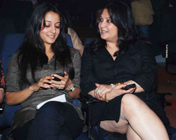 Raima with mother Moonmoon sen Raima with mother Moonmoon sen
