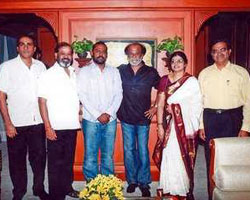 Rajini with Vasu and Pasupathi Rajini with Vasu and Pasupathi