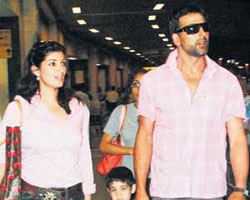 Akshay Kumar with Twinkle Akshay Kumar with Twinkle