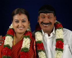 Vadivelu with Sona Vadivelu with Sona
