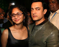 Aamir Khan with wife Kiran Aamir Khan with wife Kiran