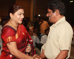 Bharathiraja with Kushboo Bharathiraja with Kushboo
