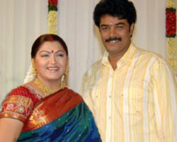 Kushboo with Sundar C Kushboo with Sundar C