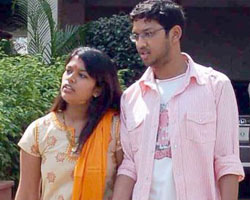 Srija with Bharatwaj Srija with Bharatwaj