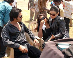 Simbu with Sana Khan and Suja Simbu with Sana Khan and Suja