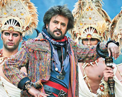 Rajini in Enthiran Rajini in Enthiran