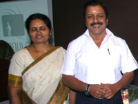 Sivakumar with wife Sivakumar with wife